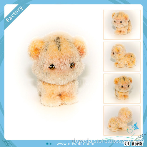 2cm 3cm custom mini super soft flocked animal dog toys